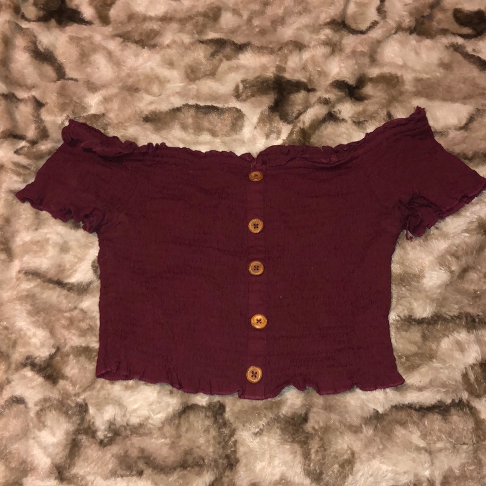 PACSUN smocked off the shoulder top